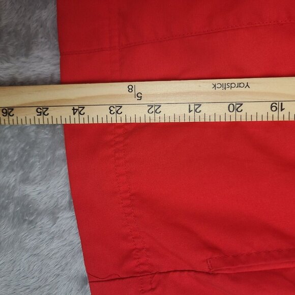 Vintage Nike Womens L 12/14 Red Track Jacket Light Weight‎ Zip Up Fitness Gym - Picture 5 of 6